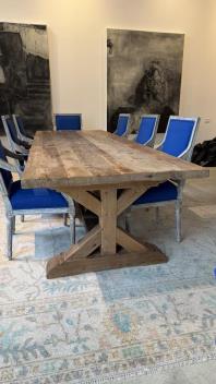 Restoration Hardware Pine Trestle Dining Table