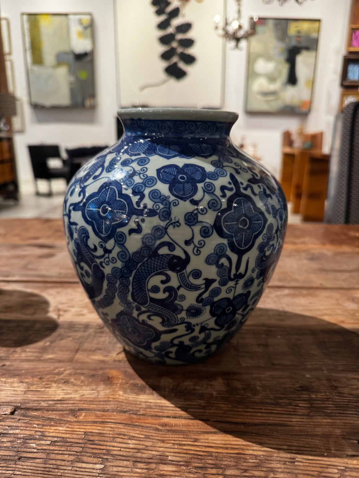 Delft Style Blue Vase