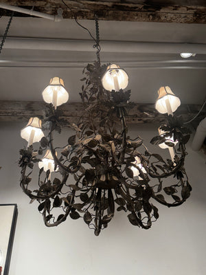 Polychrome Floral Chandelier