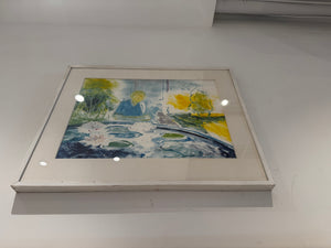American School, "Figure At Lotus Pond"