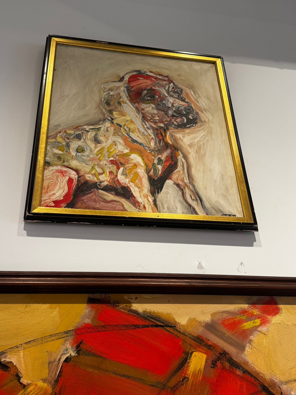 George Chemeche,  "Painting of a Dog", 1970s